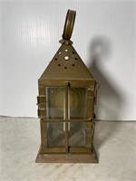 Pierced brass lantern