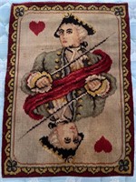 Jack of Hearts throw rug mat