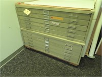 (2) SAF 5-Drawer Flat File Cabinets
