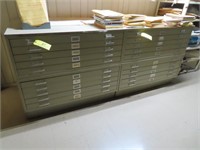 (4) SAF 5-Drawer Flat File Cabients