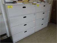 (3) 4-Drawer Lateral File Cabinets