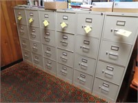 (6) HON 4-Drawer File Cabients