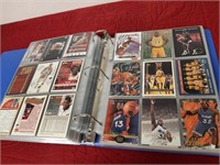COLLECTORS ALBUM FULL OF VARIOUS BASKETBALL CARDS