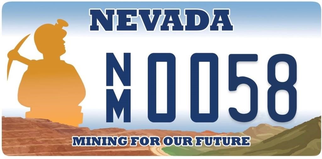NV MINING FOR OUR FUTURE LICENSE PLATE AUCTION - R1