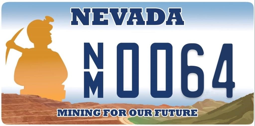 NV MINING FOR OUR FUTURE LICENSE PLATE AUCTION - R1