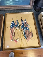 Confederate Flags Painting