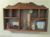 wood shelf & decor