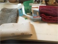 Heating pad, bathroom items