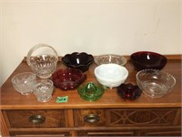 vintage glass bowls