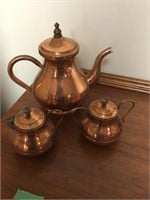 copper tea set