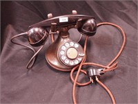Antique Western Electric black dial telephone