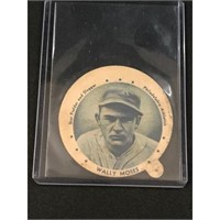 1938 Hoodsie Dixie Lid Wally Moses With Tab