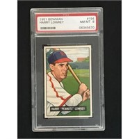 1951 Bowman Baseball Harry Lowrey Psa 8