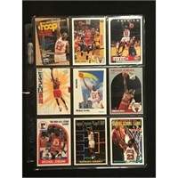 9 Vintage Michael Jordan Basketball Cards