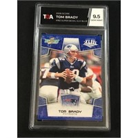 2008 Score Tom Brady Blue Sb Xliii Tga 9.5 Gem