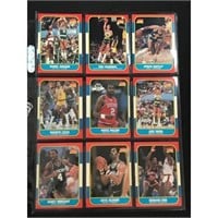 9 1986 Fleer Basketball Hall Of Famers