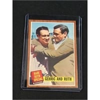 1962 Topps Lou Gehrig/babe Ruth Card