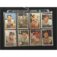 10 1953 Bowman Color Baseball Cards Crease Free
