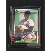 1985 Donruss Roger Clemens Signed Rookie Card