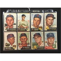 16 1953-56 Topps Baseball Cards