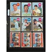 9 1969 Topps Baseball Stars