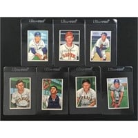 7 High Grade 1952 Bowman Baseball Cards