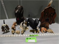 Variety of dog figurines