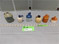 6 Small collector jugs