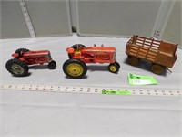 Tru-Scale toy tractor, another toy tractor and toy
