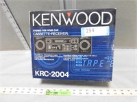 Kenwood cassette/receiver car stereo; buyer confir
