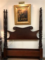 Antique Mahogany Bed