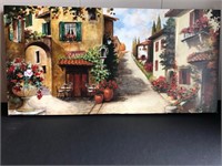 Pair European Village Scenes