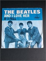 The Beatles 45 and Record Sleeve Two Piece Lot