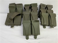 10 Rubber 308 double magazine pouches for 20 rd ma