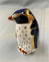 Royal Crown Derby Rockhopper Penguin paperweight