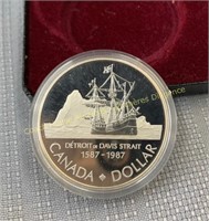 1987 Canada proof silver dollar épreuve en argent