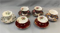 (6) Royal Albert cups and saucers, tasses et