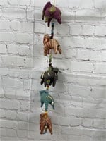 Vintage celing hanging elephants