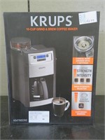 KRUPS 10 CUP GRIND & BREW COFFEE MAKER