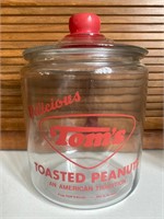 Vintage Glass Tom’s Peanut Jar