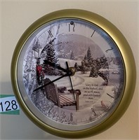 WALL CLOCK - CHRISTMAS THEMED