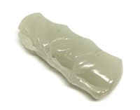 White-Grayish Old Jade Carving,