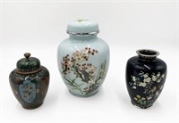 Lot: 3 Pcs. of Japanese Cloisonne.