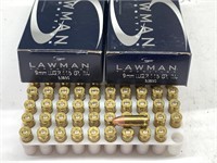 (100 Rds) 9MM Luger Ammo 115 Gr TMJ