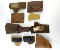LOT/9 TAN LEATHER HOLSTERS