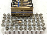 (50 Rds) 9MM Luger Ammo 124 Gr Tactical HST