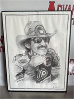 Richard Petty drawing by Dale Adkins