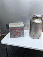Vintage Metal Milk Items