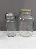 Vintage Glass Jars FV Italy Bail