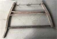 Vintage Antique Wood Bow Saw